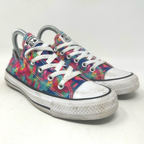 Converse Chuck Taylor All Star Sneaker Multicolor Square Womens 6 - Picture 2 of 8